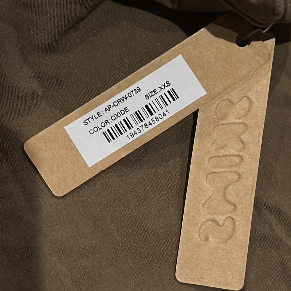 SKIMS FITS EVERYBODY LONG SLEEVE CREW NECK BODYSUIT in Oxide NEW - Picture 10 of 10